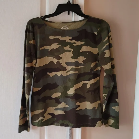 J. Crew Factory Artist Camo Tee Size Small - Picture 3 of 7
